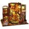 Time Imprint Dollhouse Kit - Miniature Wizardi Roombox Kit with LED Light F07M51-74-ES010-A